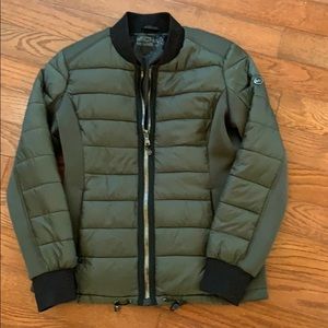 Michael Kors zip-up bomber coat